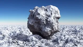 DF sphere with fractal displacement
